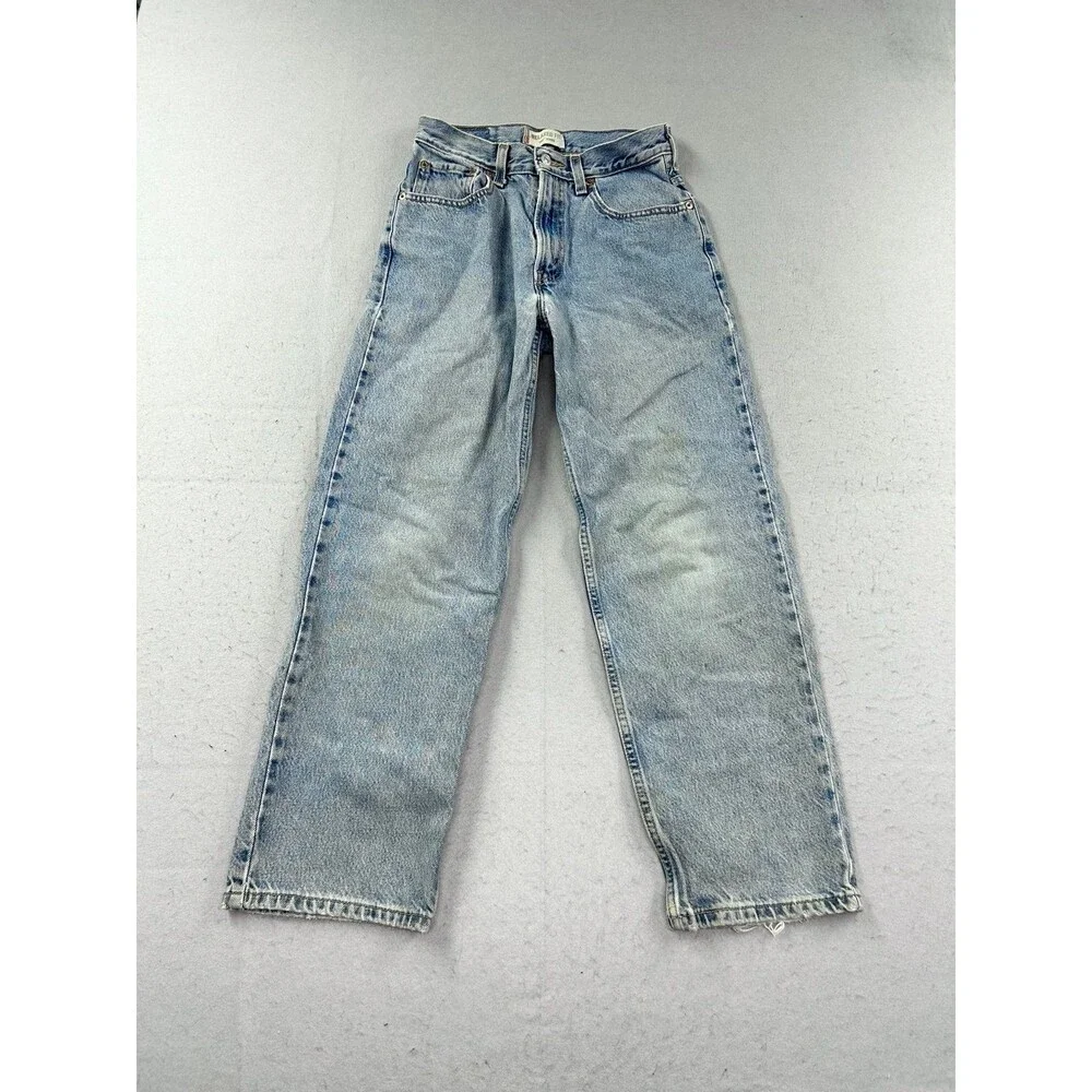 Vintage Levis 550 Student Relaxed Fit Jeans Light Wash Blue Denim 28x28
